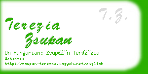 terezia zsupan business card